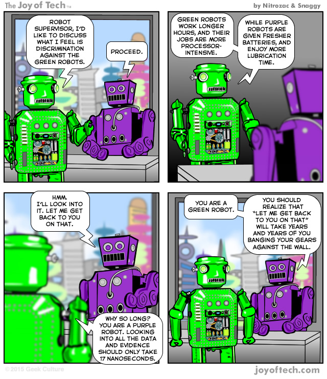 Robot inequality!